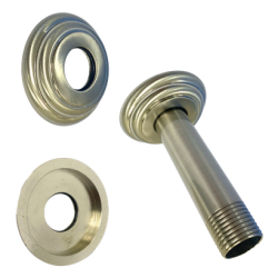 PSB0079 1/2" IPS x 12" Ceiling Mounting Shower Arm with Flange, 1.6 mm (t).